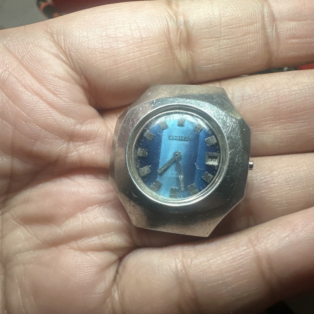 VTG CITIZEN Automatic blue dial 6900 Ref. 64-4374 Watch ladies Watch 28mm Repair